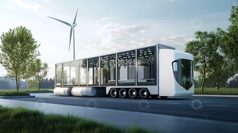 高清大图下载【趣麦麦图】纯电动双源无轨电车