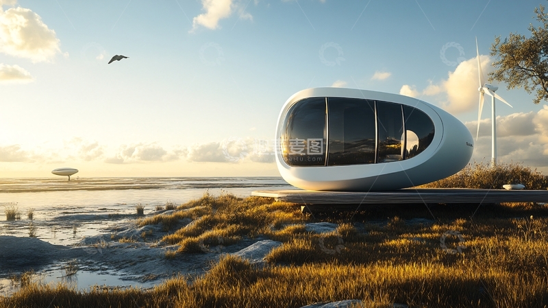 高清大图下载【趣麦麦图】魅力挪威市悬浮岛设计2