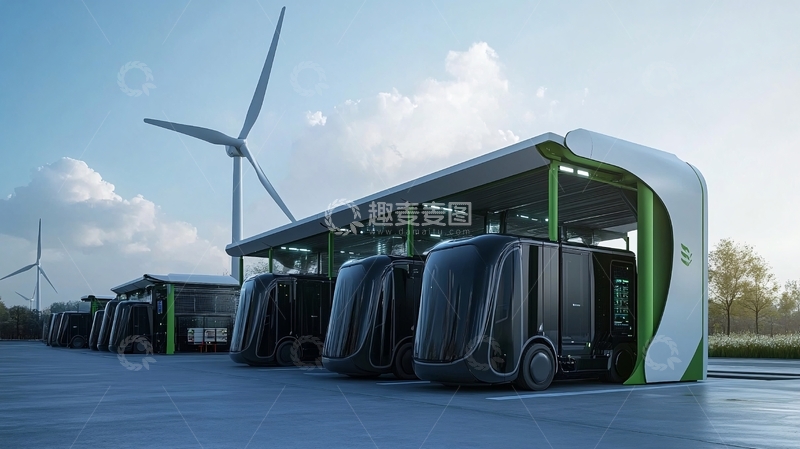 高清大图下载【趣麦麦图】新能源交通工具