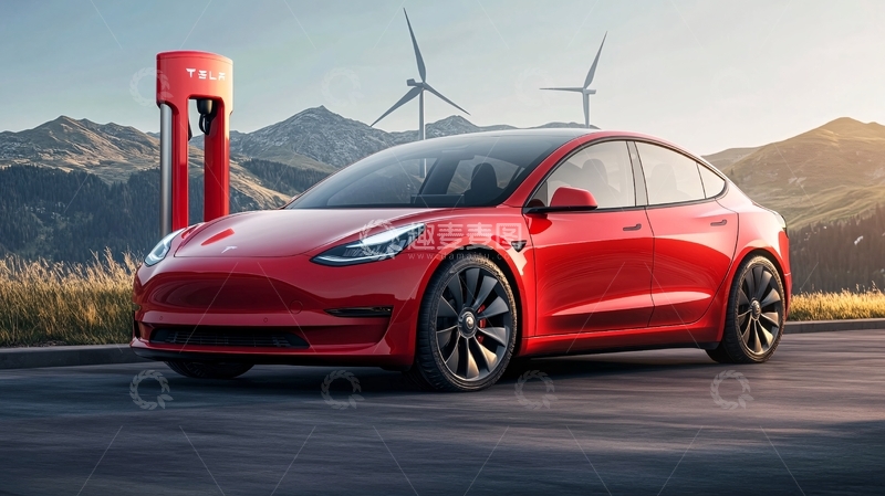 高清大图下载【趣麦麦图】特斯拉轿车3