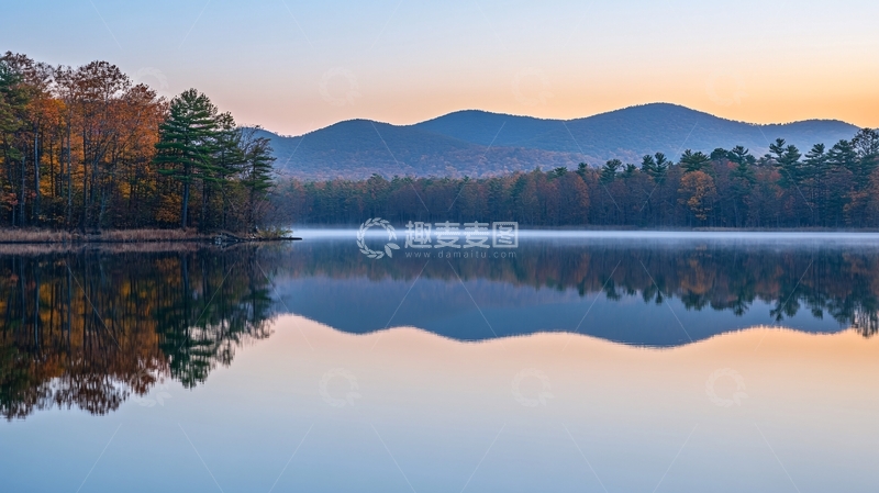 高清大图下载【趣麦麦图】杜鹃湖日出3