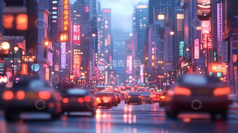 高清大图下载【趣麦麦图】逼真的街道