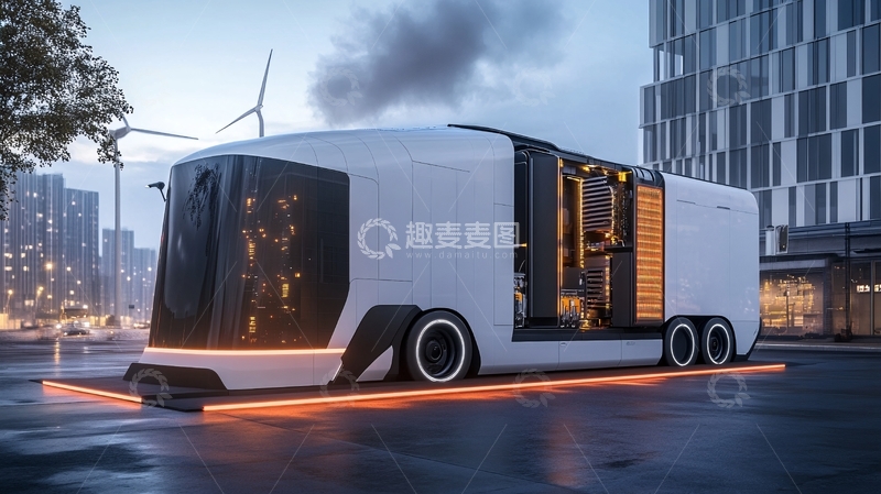 高清大图下载【趣麦麦图】无人驾驶运输车7