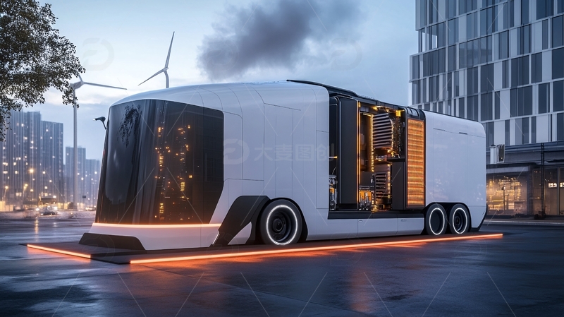 高清大图下载【趣麦麦图】无人驾驶运输车7