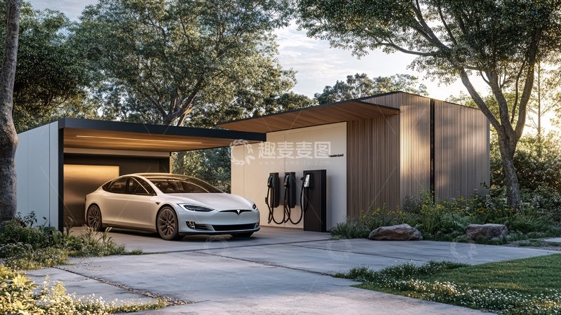 高清大图下载【趣麦麦图】电动汽车换电