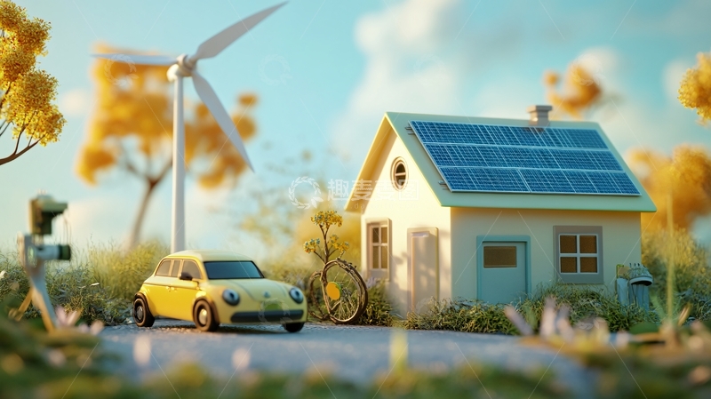 高清大图下载【趣麦麦图】微缩与环保