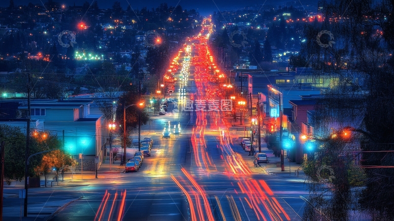 高清大图下载【趣麦麦图】布龙路长曝光