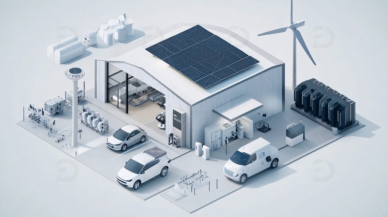 高清大图下载【趣麦麦图】能源转型与清洁能源