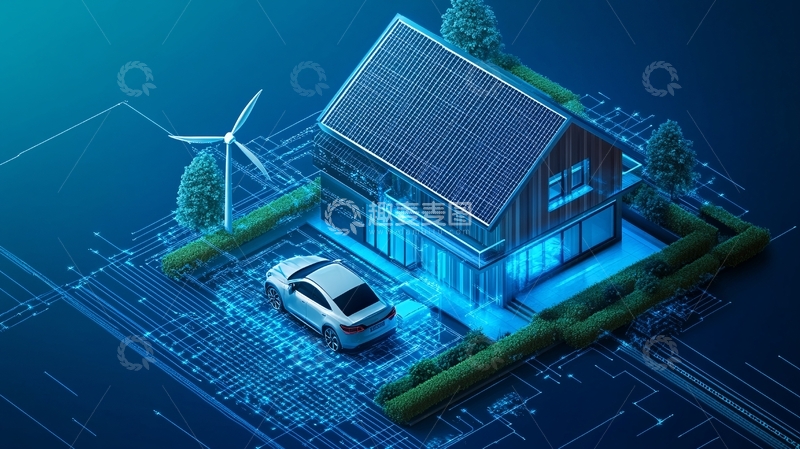 高清大图下载【趣麦麦图】新能源科技生活