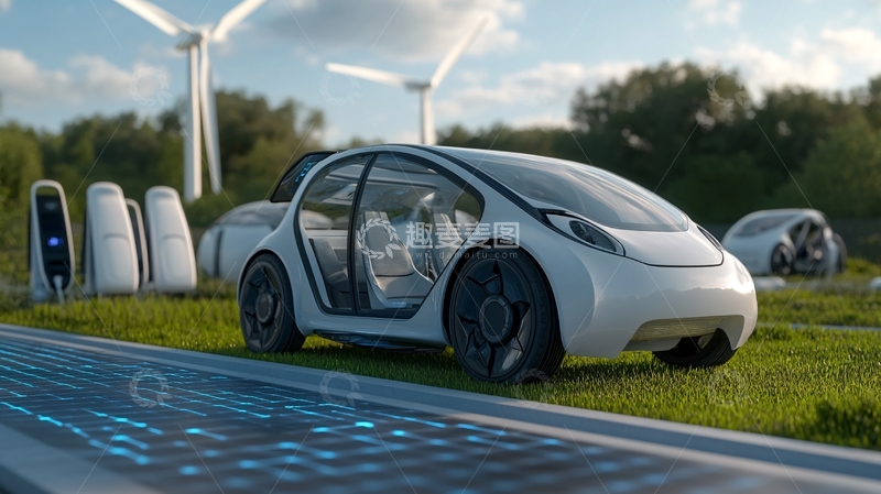 高清大图下载【趣麦麦图】汽车数字环保新能源3