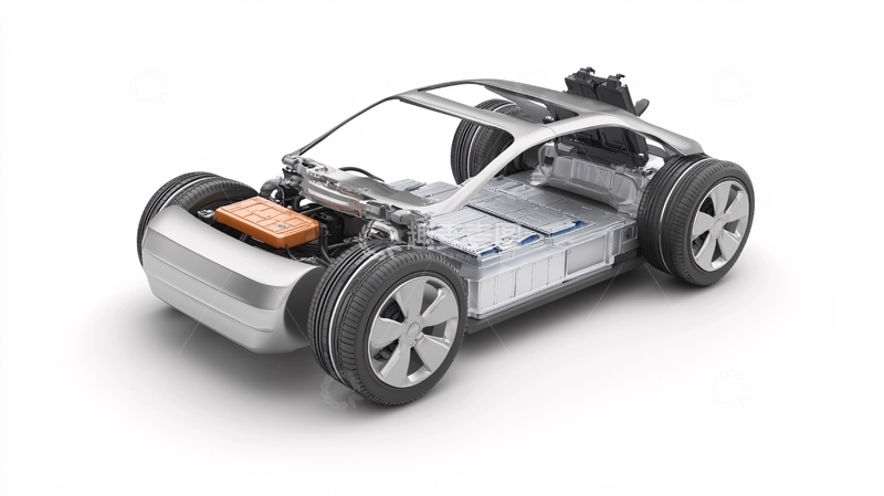 高清大图下载【趣麦麦图】电动汽车底盘