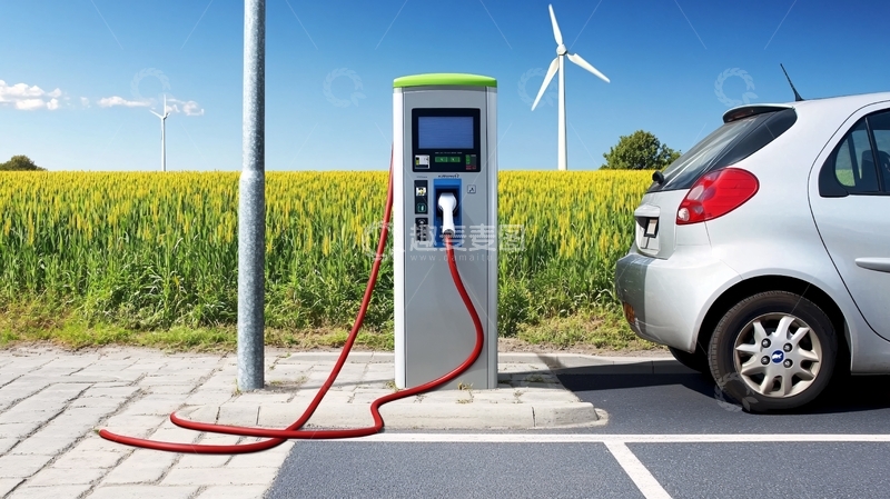 高清大图下载【趣麦麦图】电动汽车快速充电