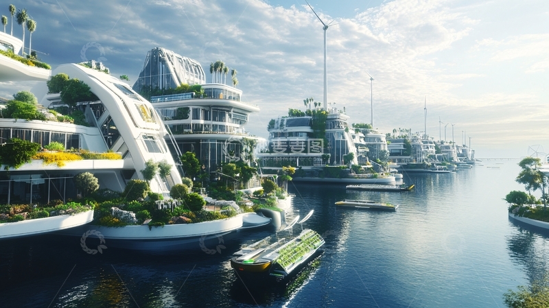 高清大图下载【趣麦麦图】雅典悬浮岛设计