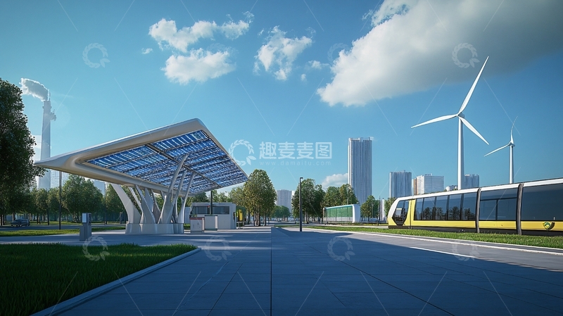 高清大图下载【趣麦麦图】轻轨站设计