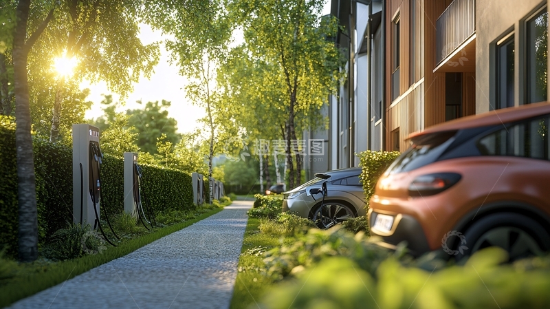 高清大图下载【趣麦麦图】别墅道路环境