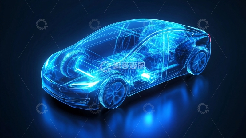 高清大图下载【趣麦麦图】绚丽线条汽车14