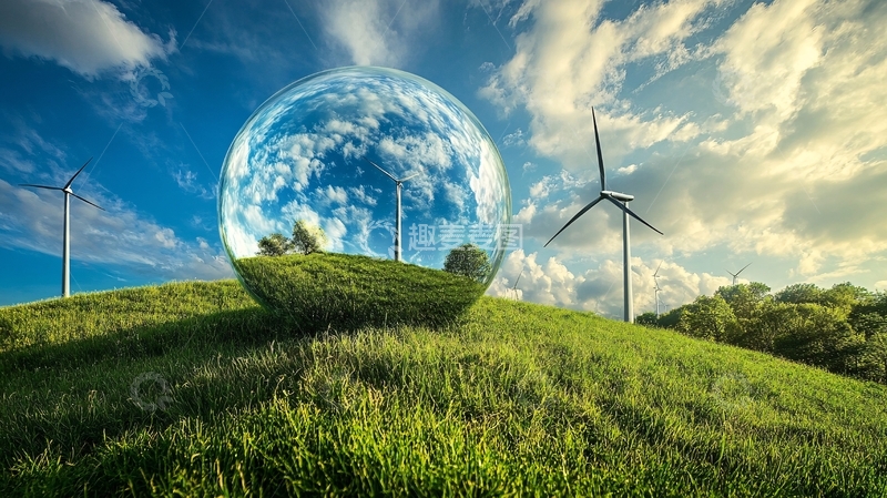 高清大图下载【趣麦麦图】环保能源风景1