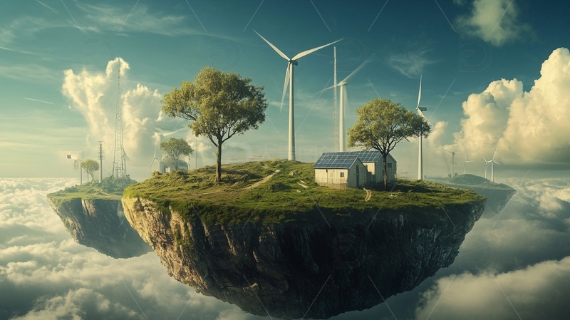 高清大图下载【趣麦麦图】环保能源风景2