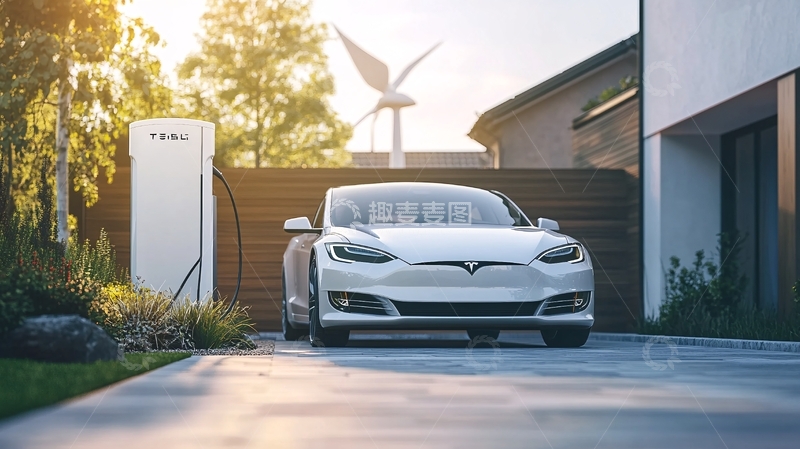 高清大图下载【趣麦麦图】特斯拉电动汽车1