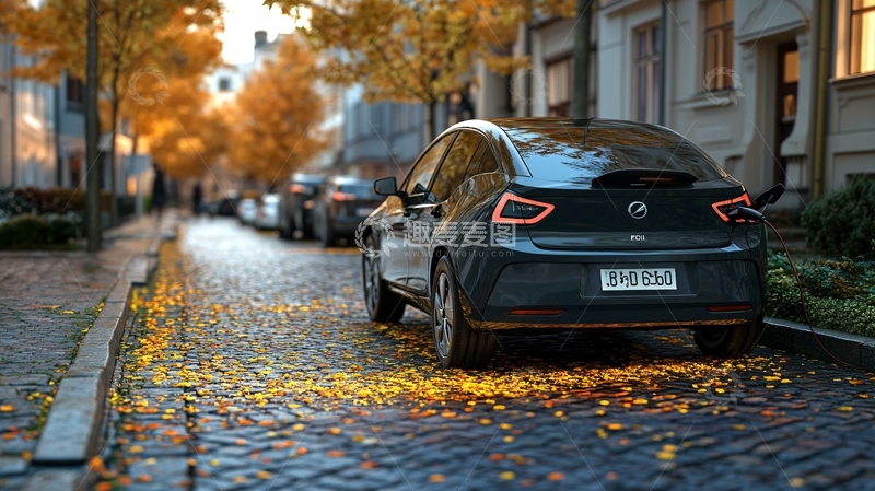 高清大图下载【趣麦麦图】路边金色落叶2