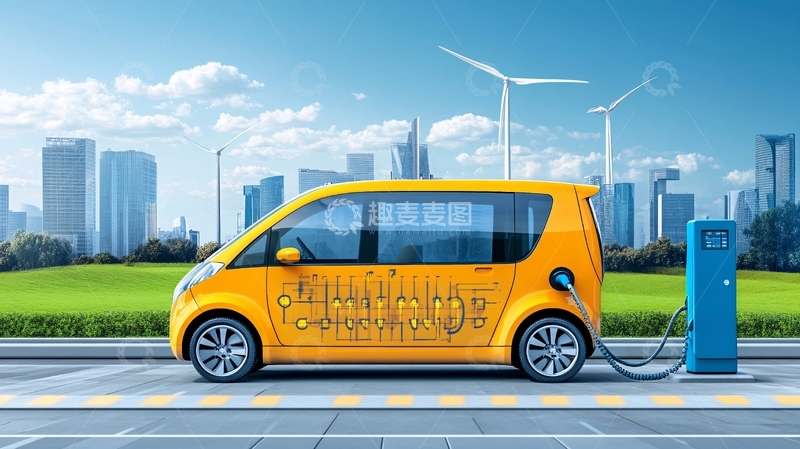 高清大图下载【趣麦麦图】新能源汽车1