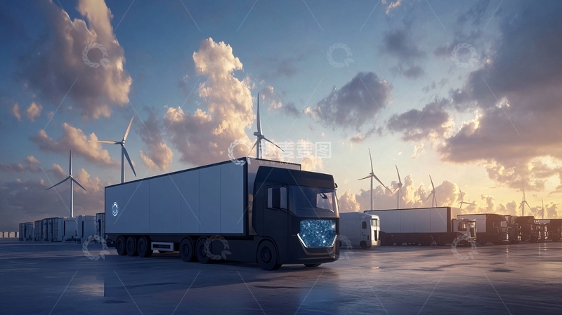 高清大图下载【趣麦麦图】智能挂车