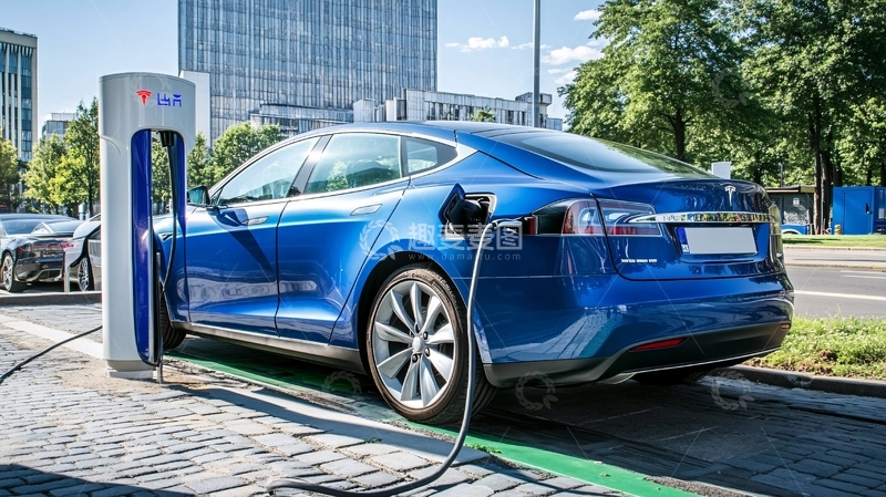 高清大图下载【趣麦麦图】特斯拉充电2