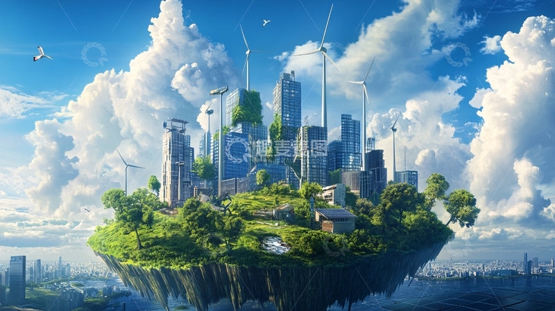 高清大图下载【趣麦麦图】加拿大市悬浮岛设计