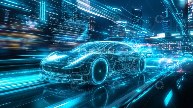 高清大图下载【趣麦麦图】汽车科技背景10