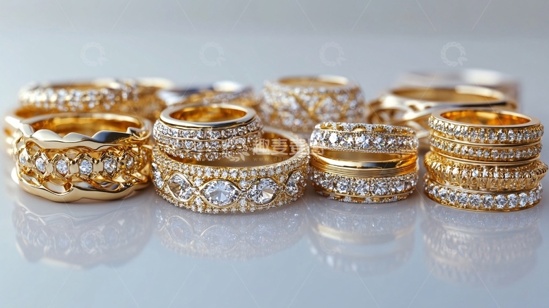 高清大图下载【趣麦麦图】黄金珠宝行业