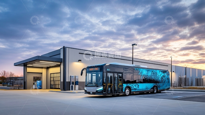 高清大图下载【趣麦麦图】氢燃料客车