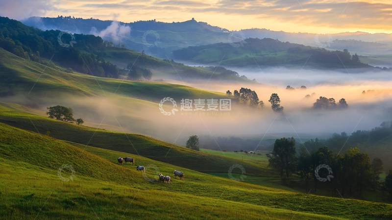 高清大图下载【趣麦麦图】江布拉克田园牧歌2