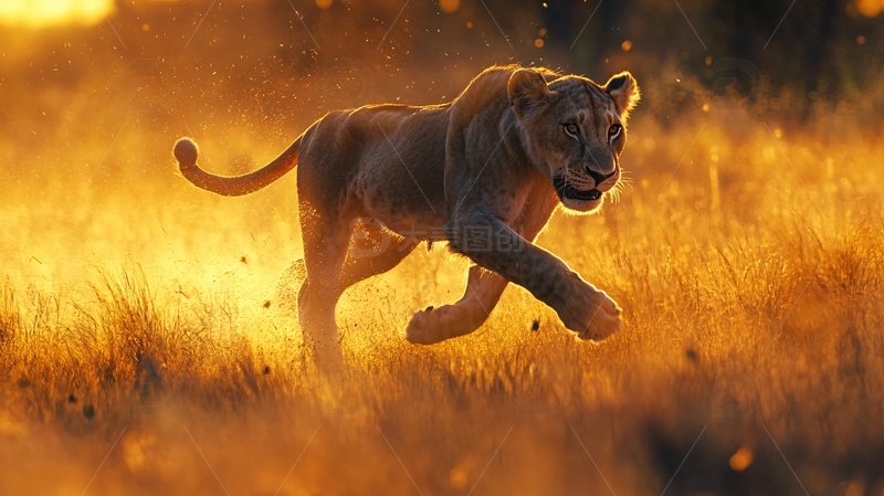 高清大图下载【趣麦麦图】奔跑的动物