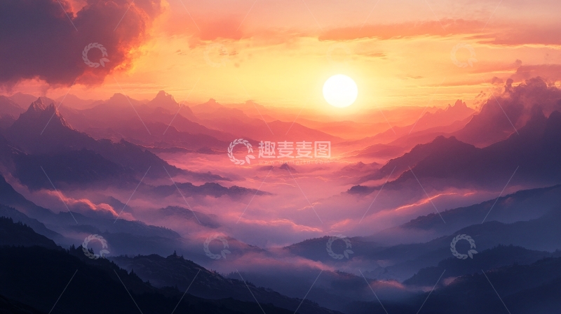 高清大图下载【趣麦麦图】高清旭日东升19