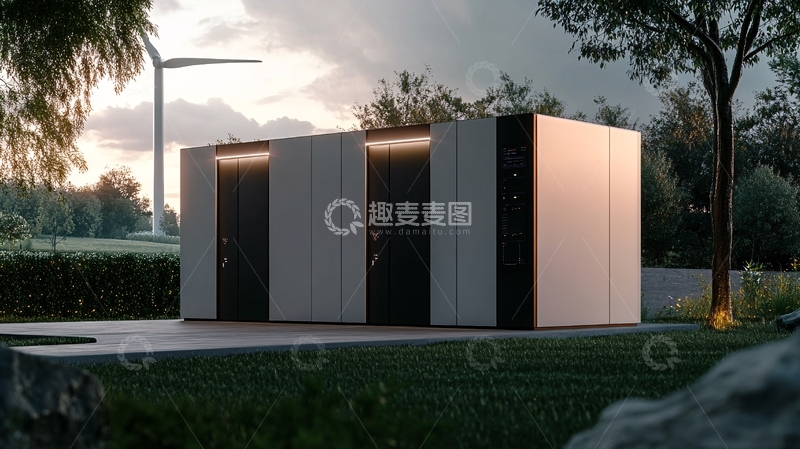 高清大图下载【趣麦麦图】环保厕所园林建筑