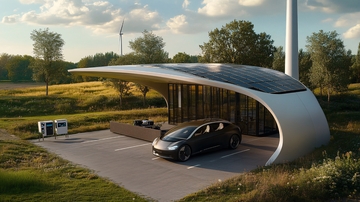 绿色能源停车棚