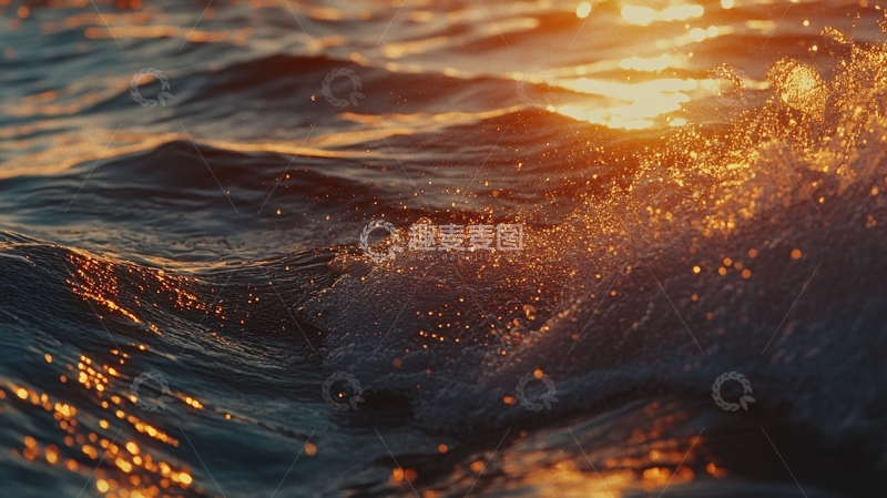 高清大图下载【趣麦麦图】水波灯影2