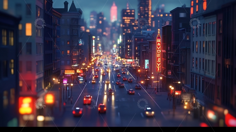 高清大图下载【趣麦麦图】逼真的街道1