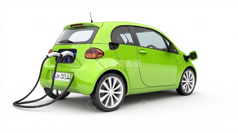高清大图下载【趣麦麦图】电动车绿色能源