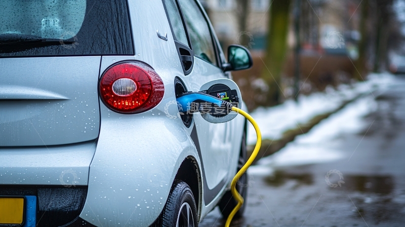 高清大图下载【趣麦麦图】正在充电的汽车