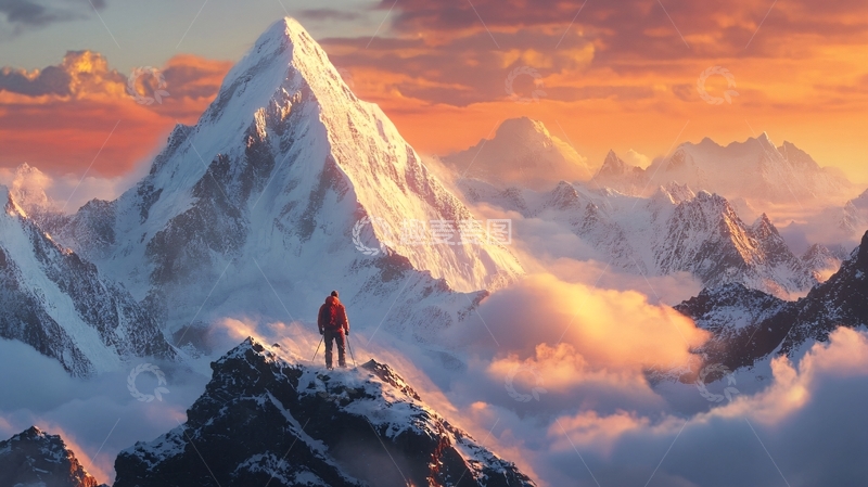 高清大图下载【趣麦麦图】登峰造极背景20