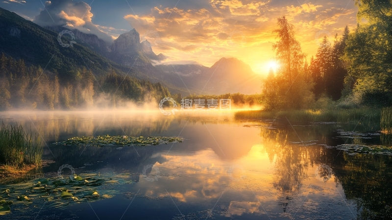 高清大图下载【趣麦麦图】大幅高清山水日出26