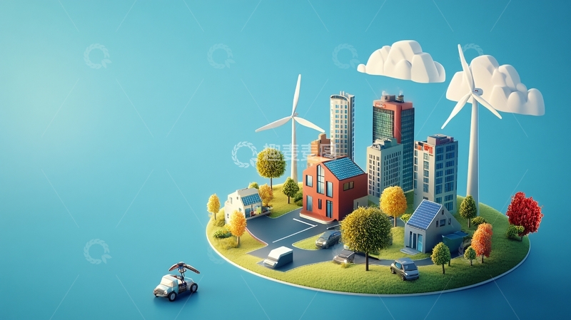 高清大图下载【趣麦麦图】立体场景海报1