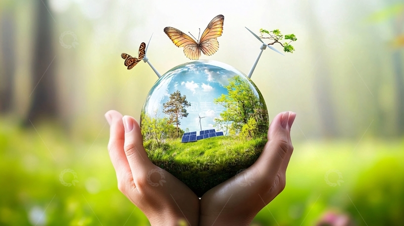 高清大图下载【趣麦麦图】自然保护节约资源