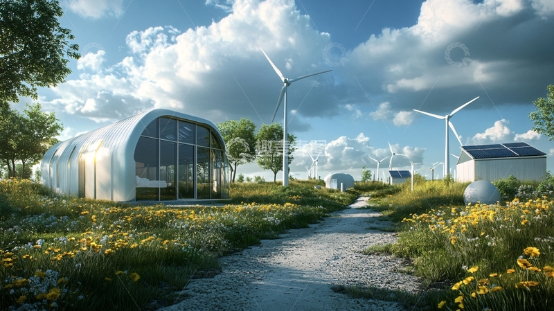 高清大图下载【趣麦麦图】零碳建筑2