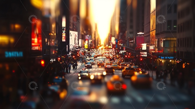 高清大图下载【趣麦麦图】繁华城市街景