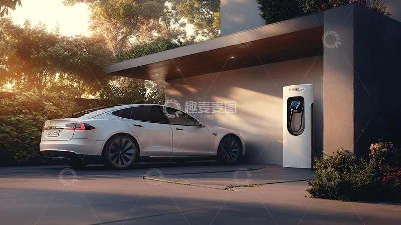 高清大图下载【趣麦麦图】特斯拉充电桩1