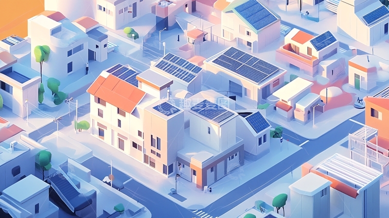 高清大图下载【趣麦麦图】城镇集镇城市生活场景