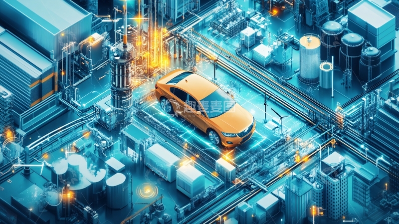 高清大图下载【趣麦麦图】智慧汽车