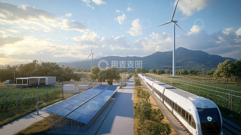 高清大图下载【趣麦麦图】高铁生态